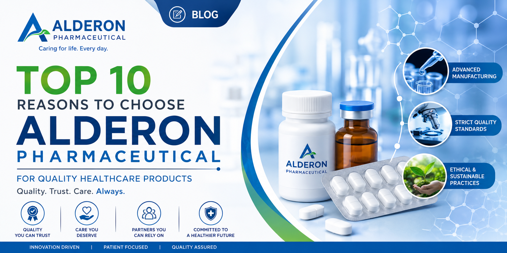 Top 10 Reasons to Choose Alderon Pharmaceutical  for Quality Healthcare Products